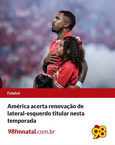 América-RN renova com o lateral Evandro para 2027